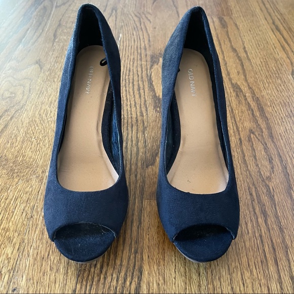 Old Navy Peep Toe Black High Heel - Picture 15 of 16